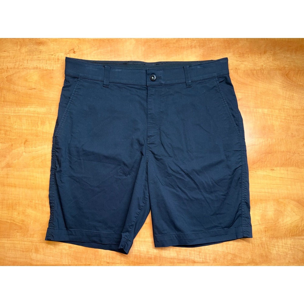 Nike Dri-FIT Standard Fit Chino Shorts Navy Blue Mens 34 Stretch Golf Active